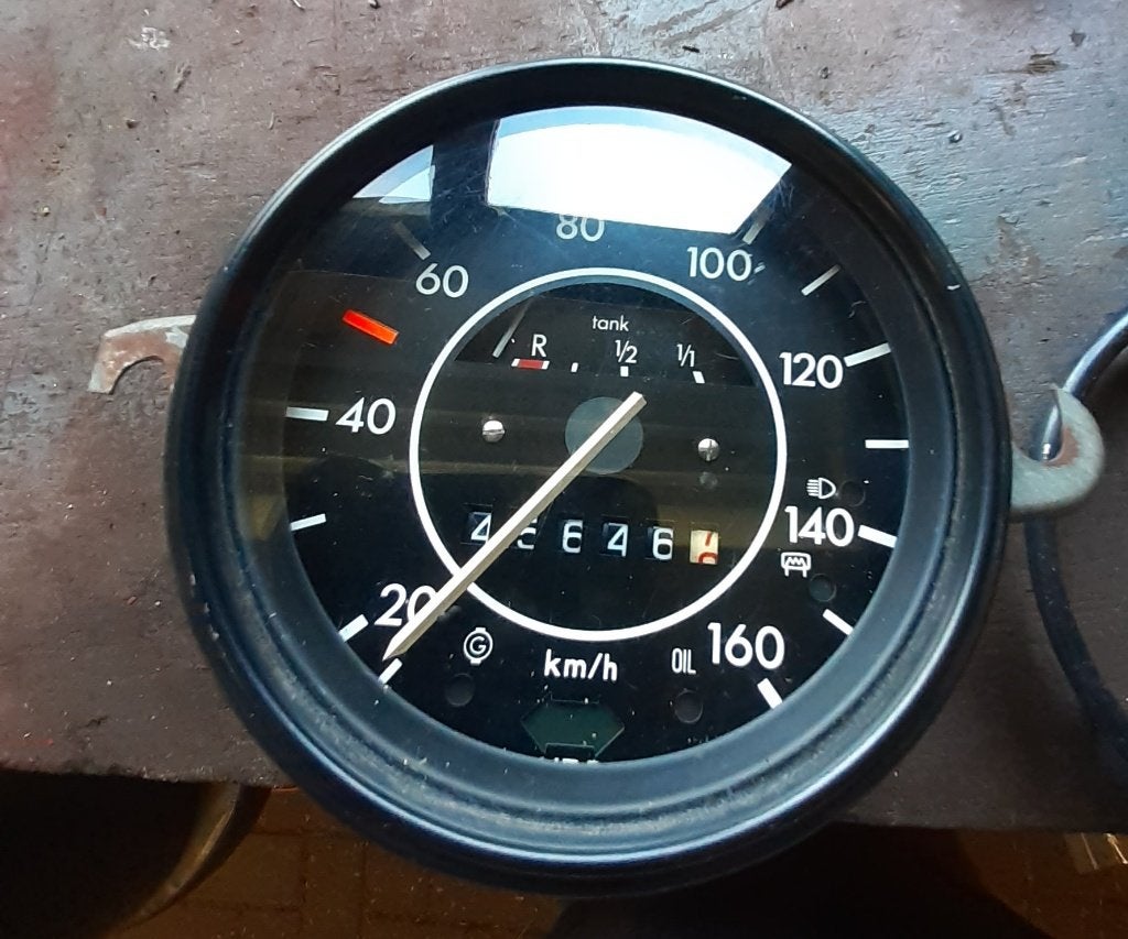 km teller snelheidsmeter vw kever, Auto-onderdelen, Ophalen of Verzenden, Gebruikt, Oldtimer onderdelen