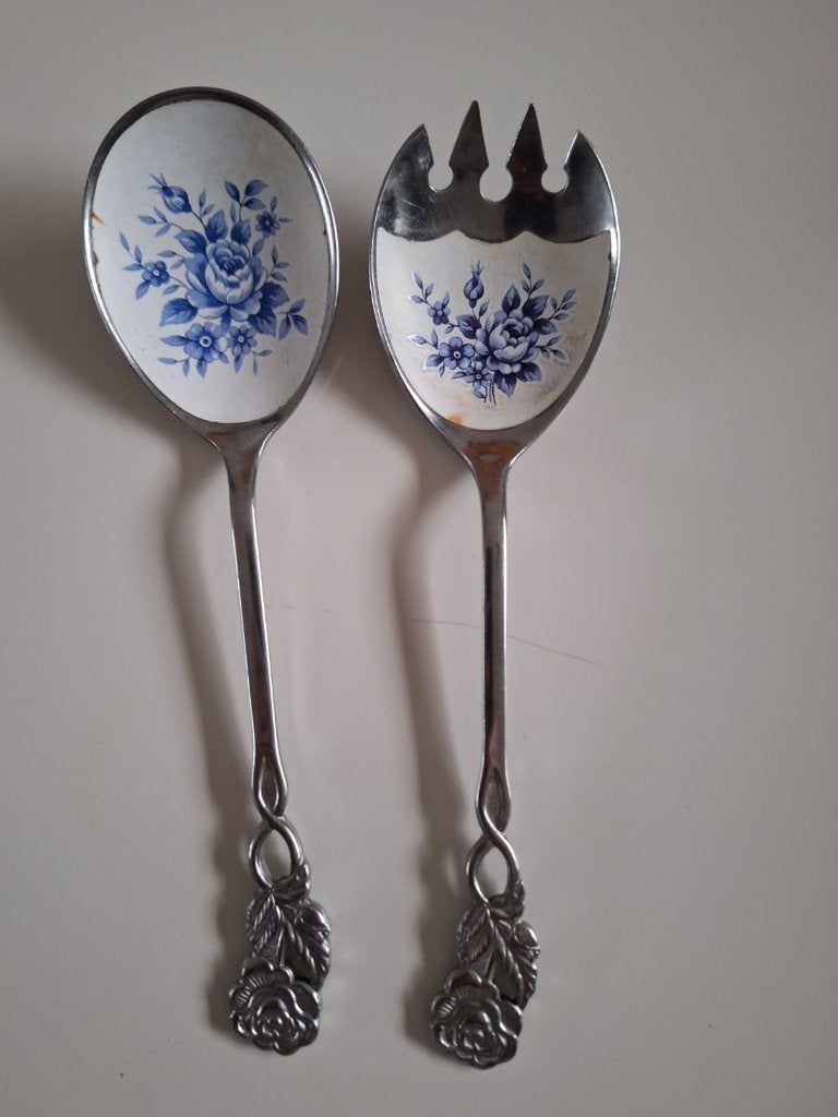 Slabestek met Delfts Blauw en rozen motief, Ophalen