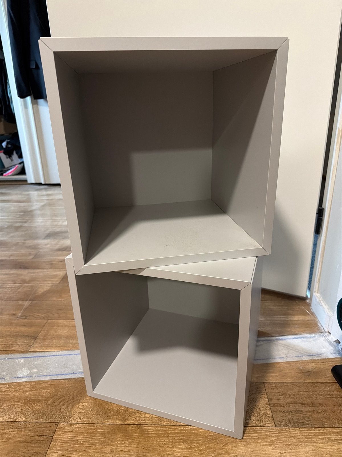 2x IKEA Eket kastje - Grijs 35x35x35, Huis en Inrichting, Ophalen, Gebruikt