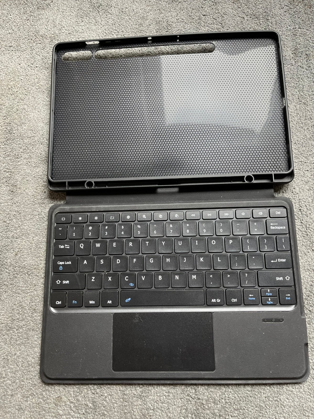 Tablet houder Samsung S10+, Ophalen of Verzenden, Zo goed als nieuw, S10, Bescherming voor- en achterkant