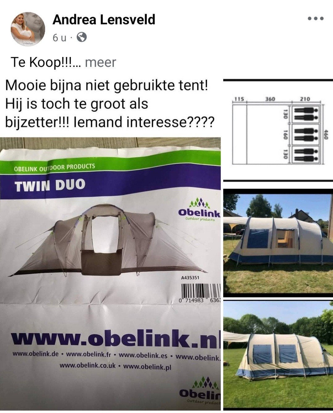 Te koop, Caravans en Kamperen, Ophalen, Gebruikt
