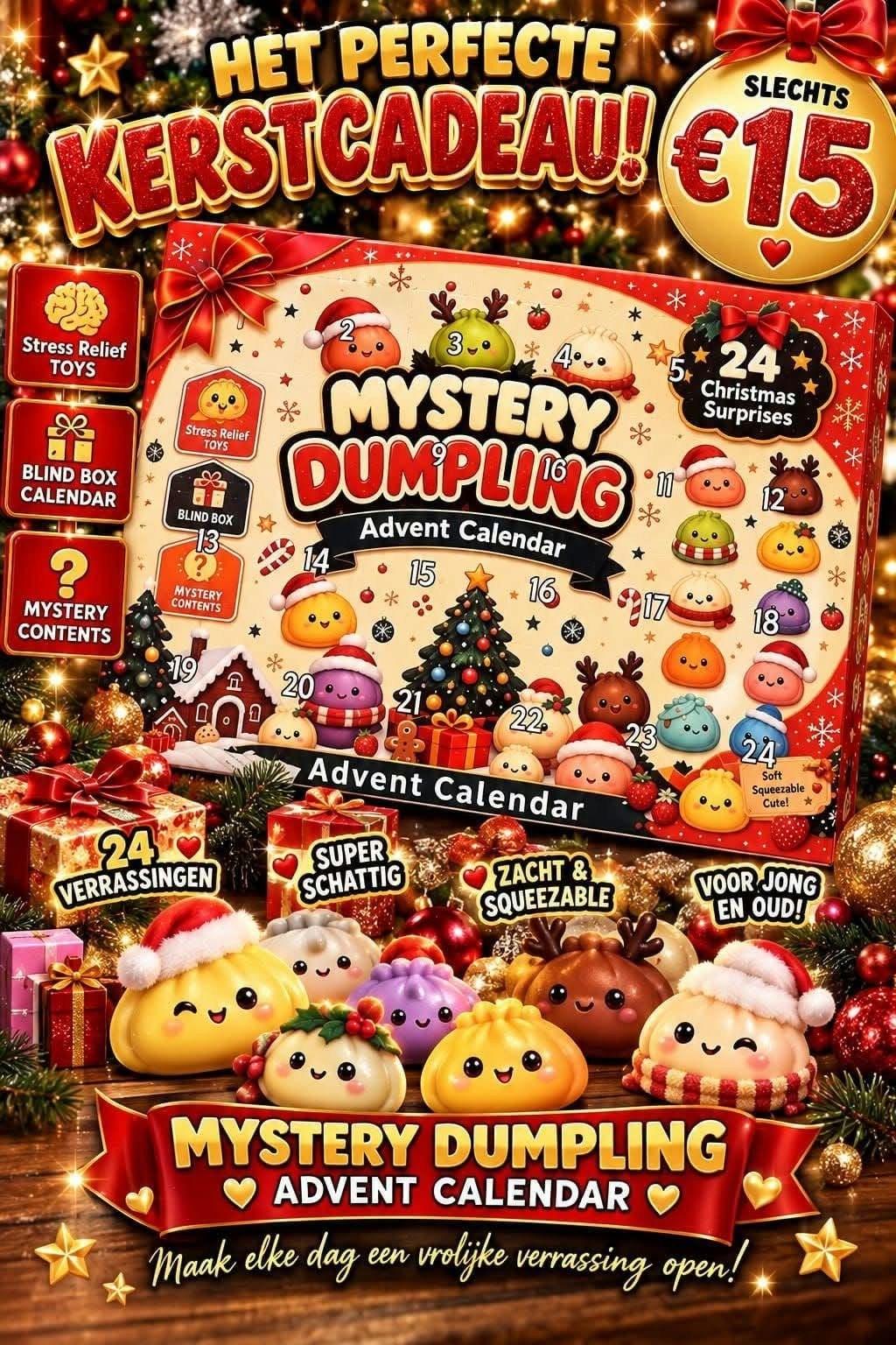 dumpling advent kalender, Ophalen of Verzenden, Nieuw
