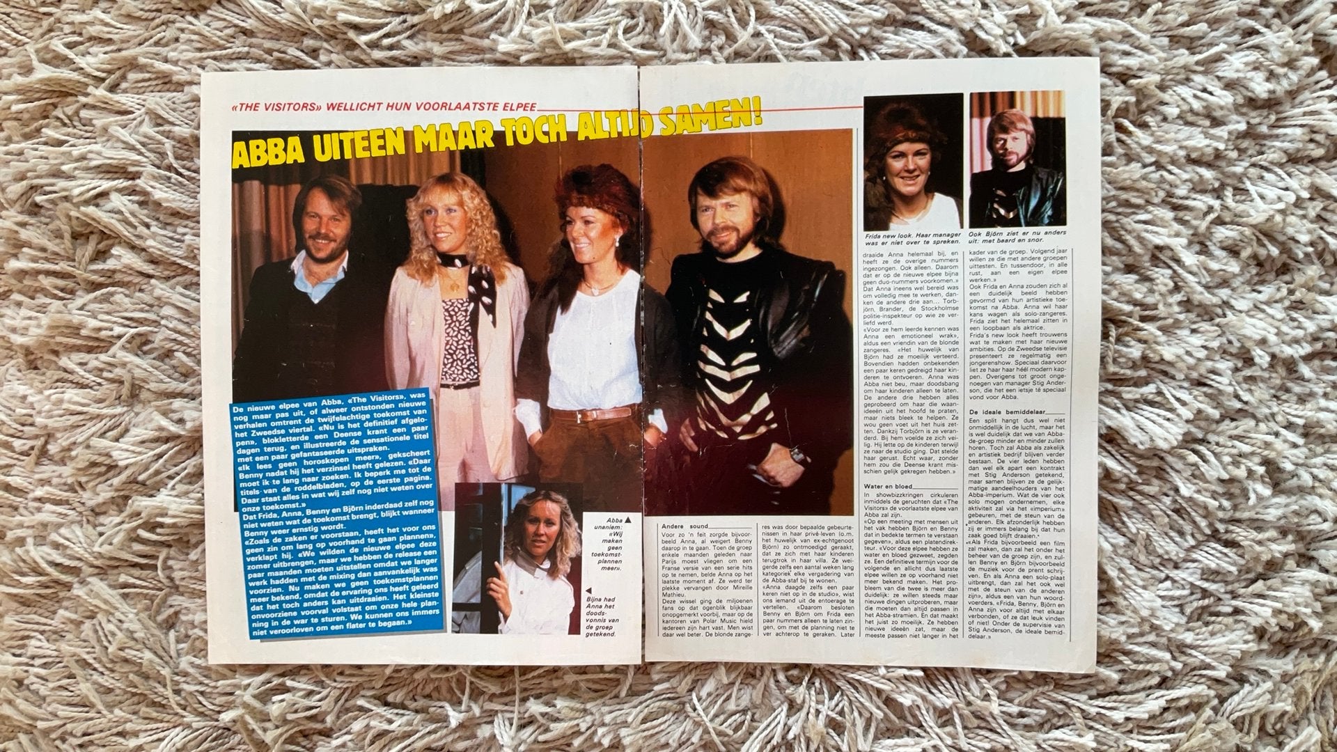 Joepie ABBA Artikel 2 Blz., Verzamelen, Ophalen of Verzenden, Zo goed als nieuw, Boek, Tijdschrift of Artikel