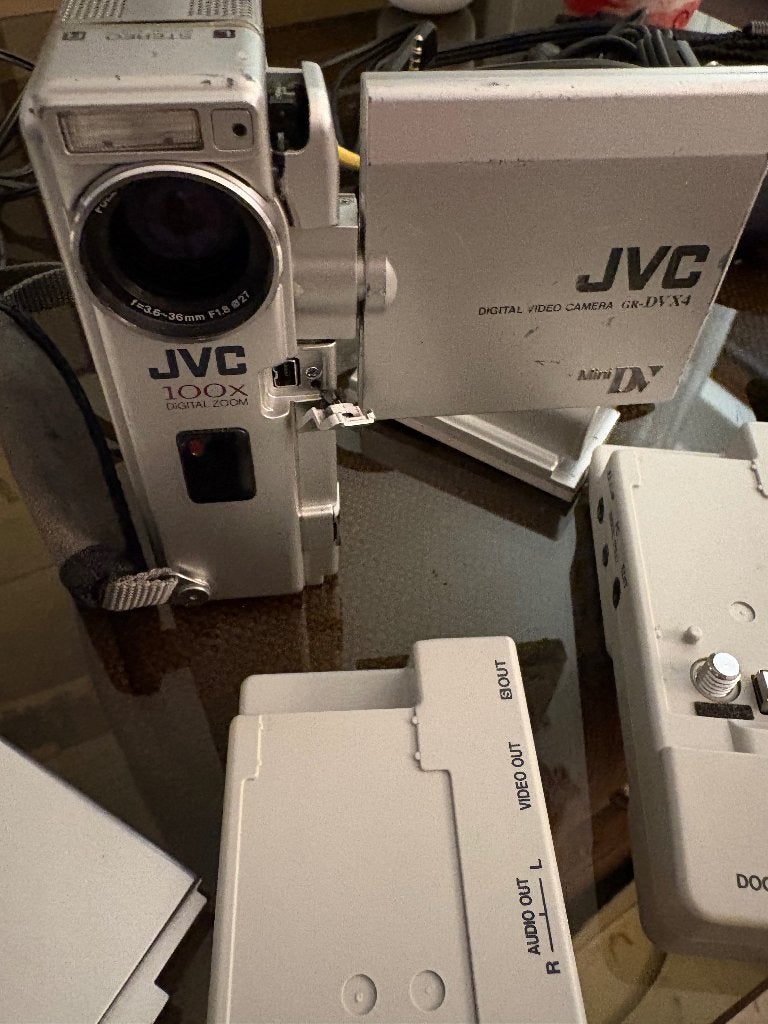 Jvc gr dvx4 videocamera, Mini dv, Gebruikt, JVC, 20x of meer