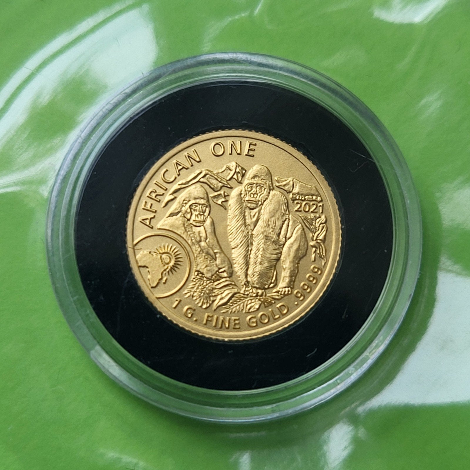 Rwanda 2021 Gorrila - 1 gram goud, Verzenden, Goud