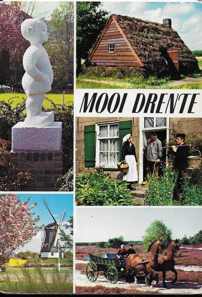 Gelopen ansichtkaart Drenthe ( 4562 ), Verzamelen, Ophalen of Verzenden, 1980 tot heden, Gelopen, Drenthe