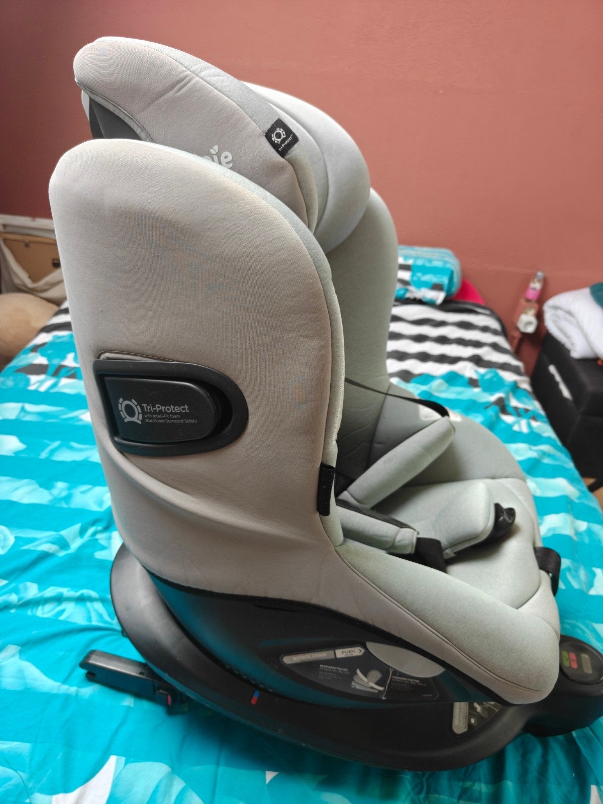 Joie i-Spin 360 autostoel - Grijs, Kinderen en Baby's, Autostoeltjes, Ophalen, Overige merken, Verstelbare rugleuning, Isofix