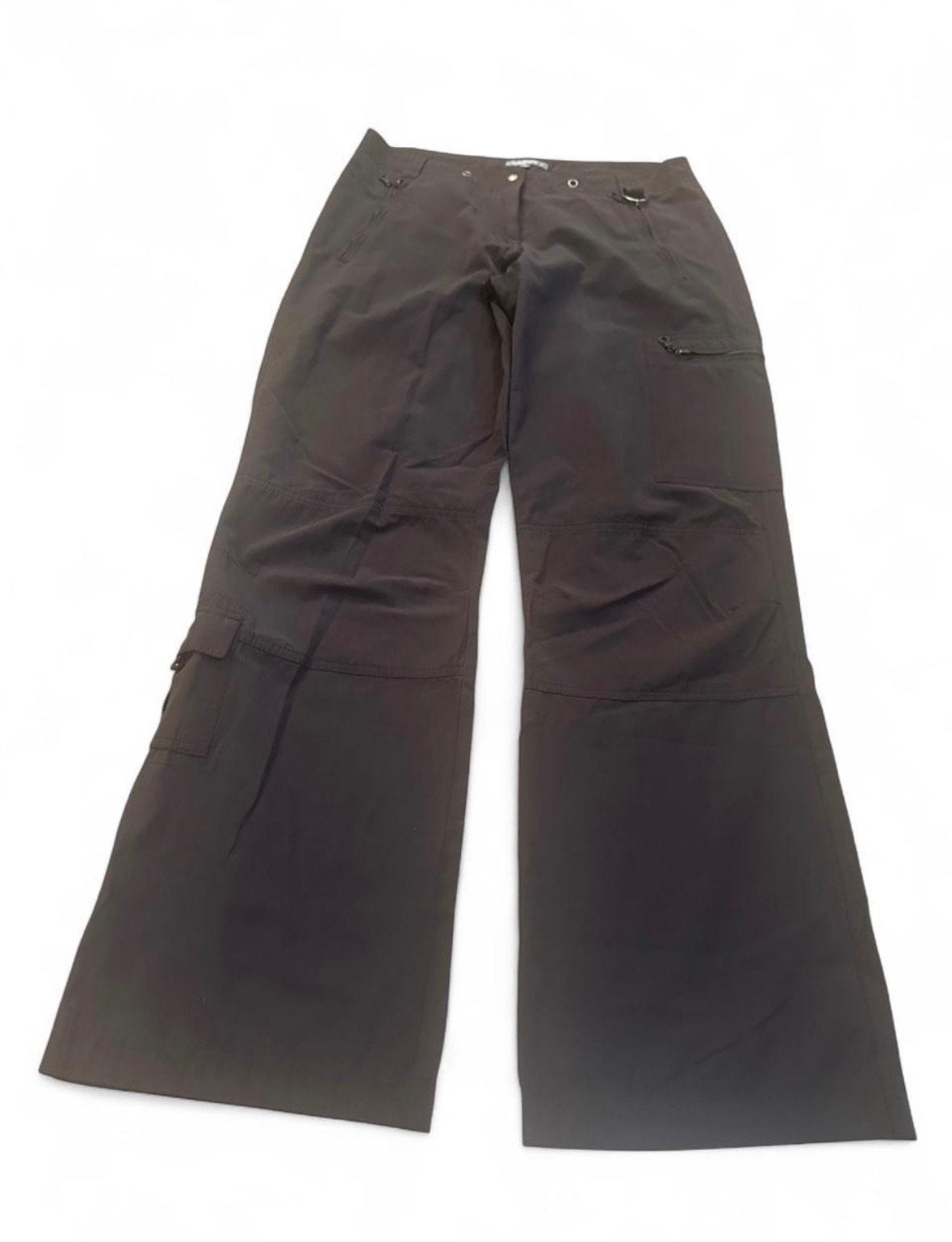 Chaton Wide Leg Utility Cargo Broek Bruin 30x32, Maat 38/40 (M), Bruin, Ophalen of Verzenden, Lang