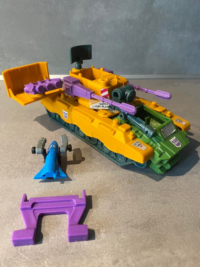 Transformers G1: Micromasters Anti-Aircraft Base 1989 hasbro, Verzamelen, Transformers, G1, Ophalen of Verzenden, Gebruikt