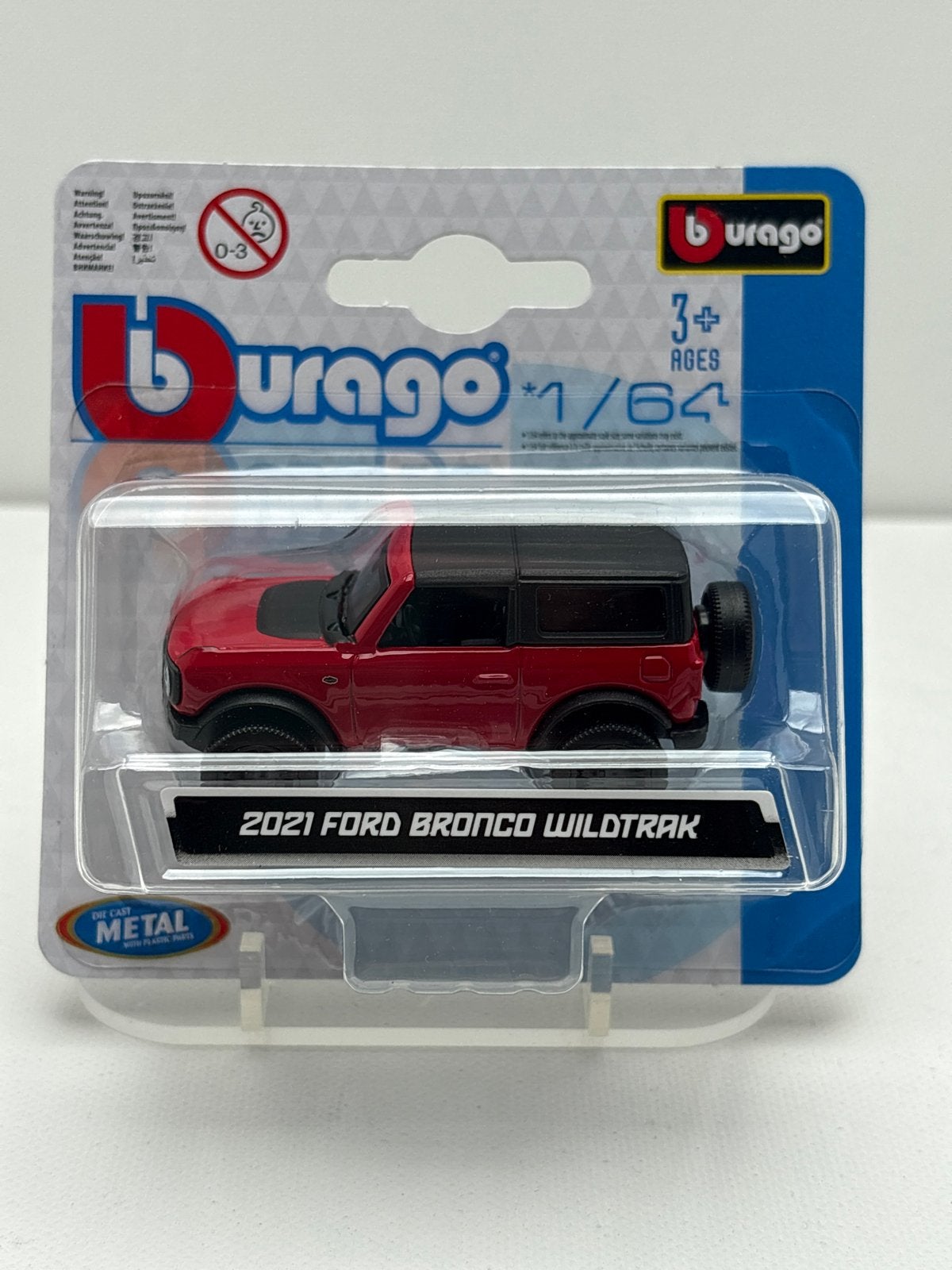 Bburago 2021 Ford Bronco Wildtrak 1:64 Diecast Modelauto