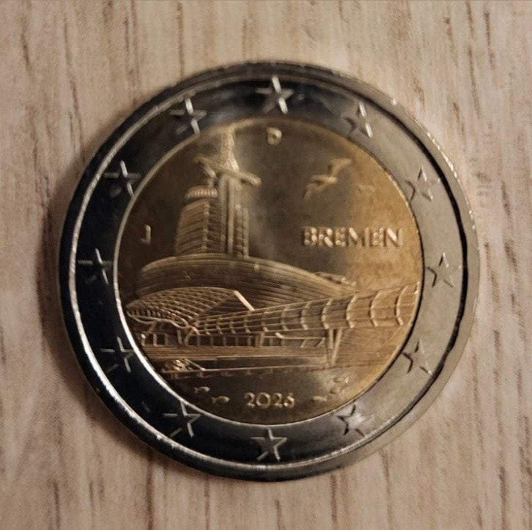 2 euromunt speciale uitgave Bremen 2026 Duitsland, Ophalen of Verzenden, Duitsland, 2 euro