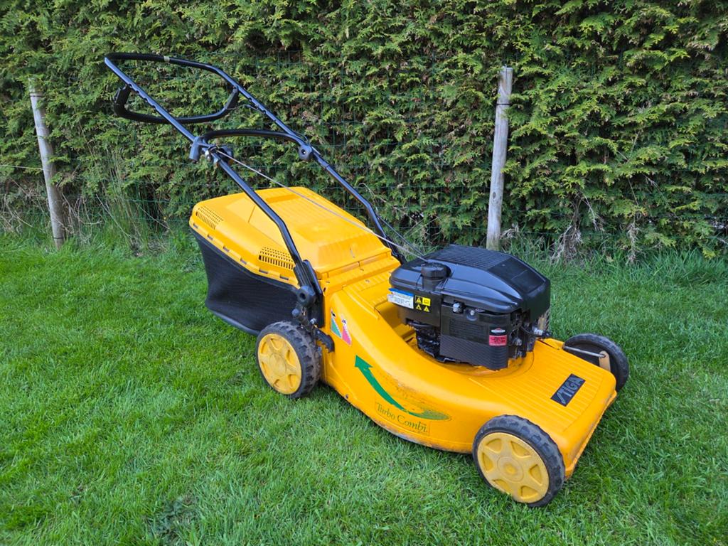 Stiga Turbo Combi Grasmaaier - Aluminium, Tuin en Terras, Grasmaaiers, Cirkelmaaier, Gebruikt, 50 cm of meer, Briggs Stratton