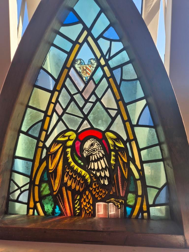 Glas. In lood. Raam, Ophalen of Verzenden