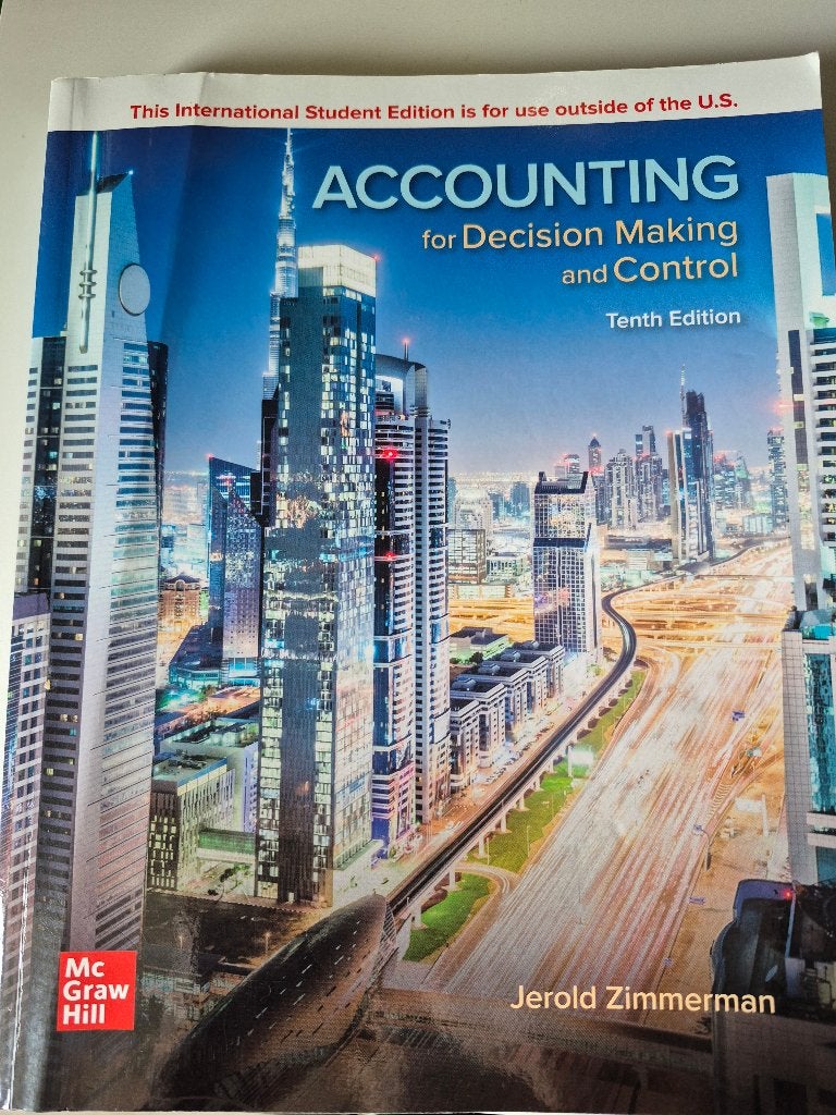 Studieboek: Accounting for decision making and control, Boeken, Gelezen, Jerold Zimmerman, Ophalen of Verzenden, Accountancy en Administratie