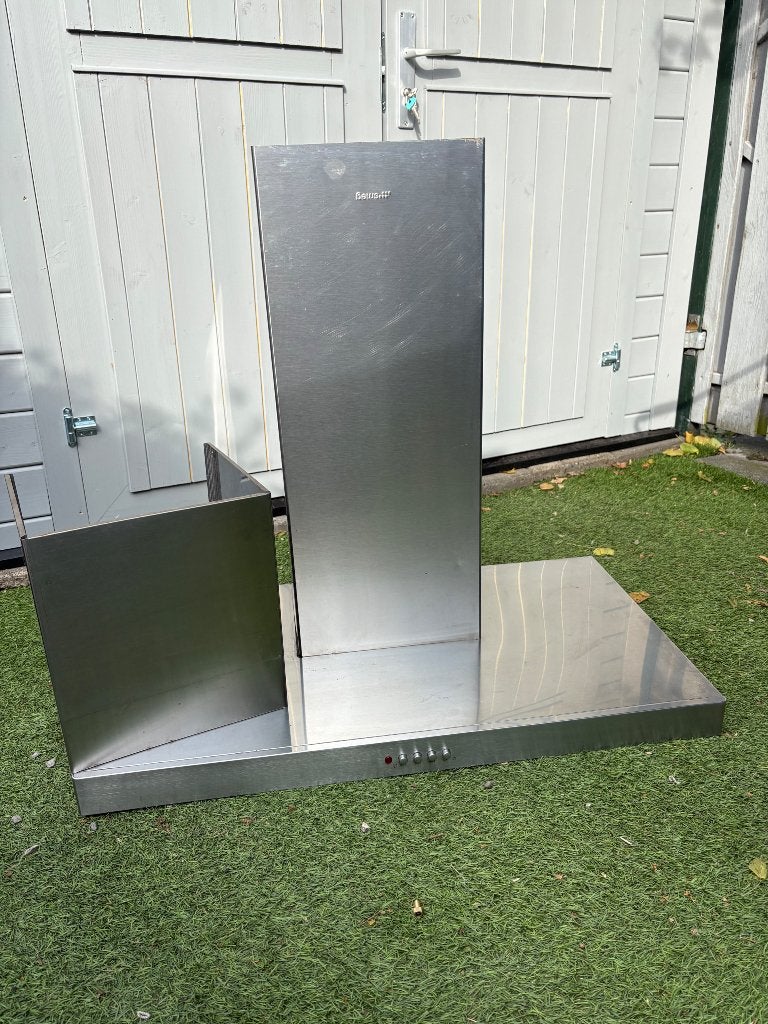 smeg ks90xe, Witgoed en Apparatuur, Afzuigkappen, Ophalen, Gebruikt, Wandschouwkap, Motor