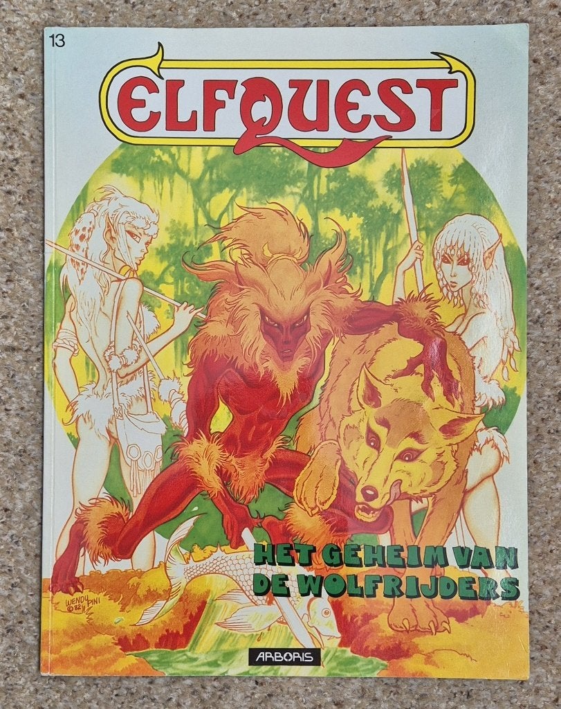 Elfquest 13 - Het geheim van de wolfrijders  | Arboris, 1987, Eén stripboek, Wendy en Richard Pini, Ophalen of Verzenden, Zo goed als nieuw