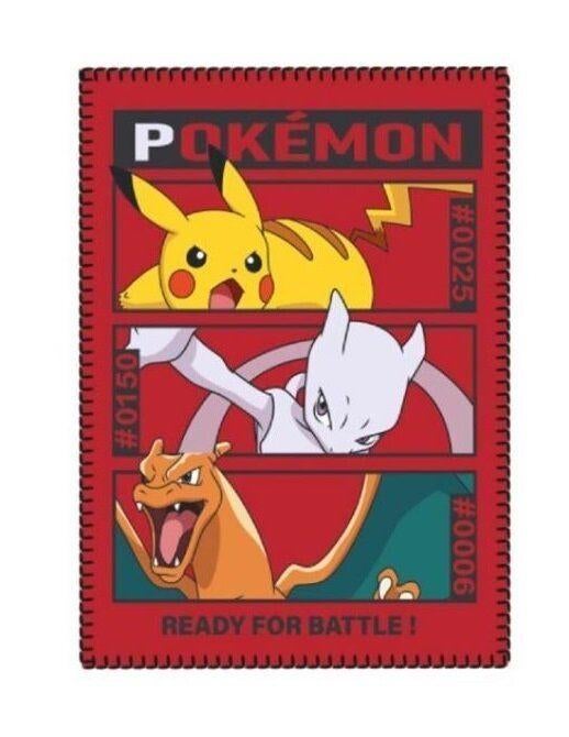 Pokemon fleecedeken - plaid - warme deken nu € 5,95 OP=OP!, Overige kleuren, Jongetje of Meisje, Nieuw, Ophalen of Verzenden