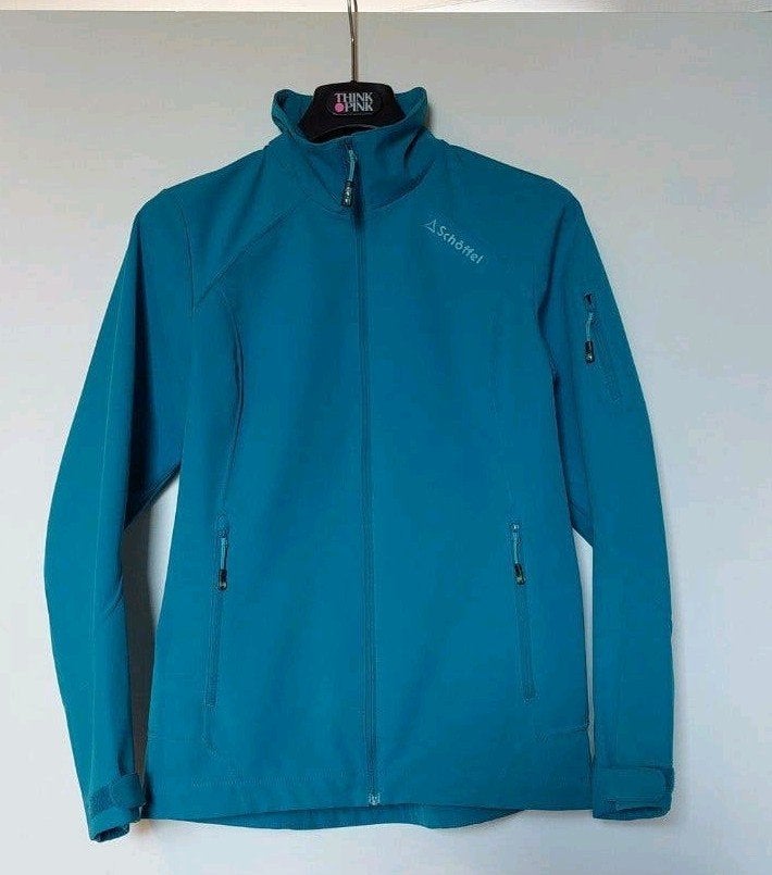Schöffel Softshell Jasje - Turquoise, Overige kleuren, Ophalen of Verzenden, Gedragen, Maat 38/40 (M)