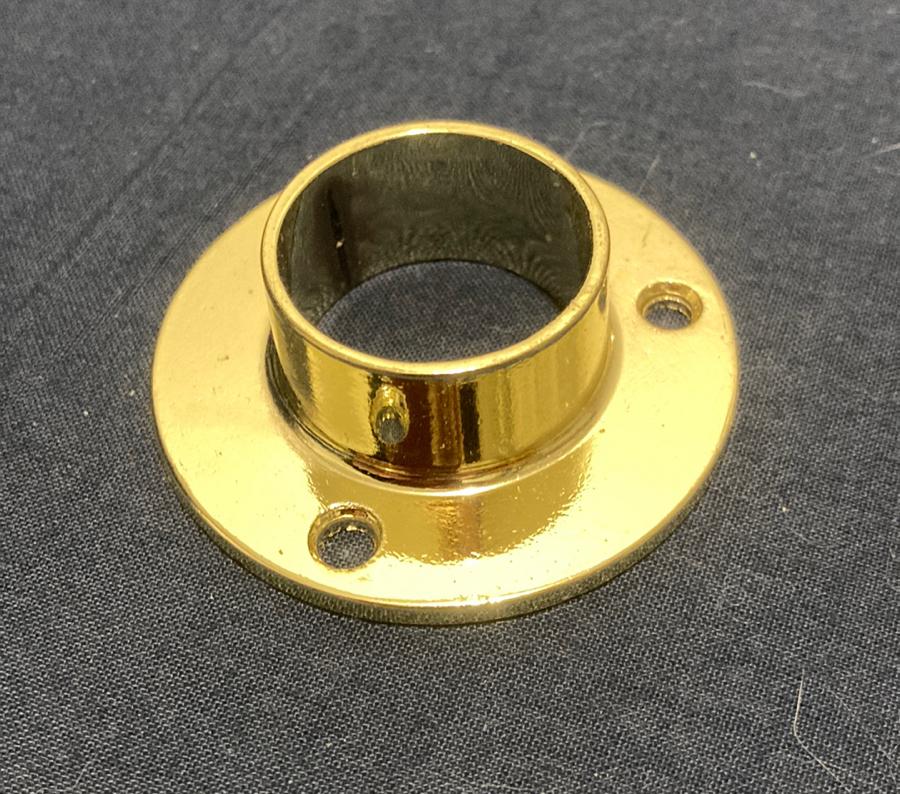Messing Gordijn rozet wandrozet wandhouder wandmeubel 25mm, Ophalen of Verzenden, Zo goed als nieuw