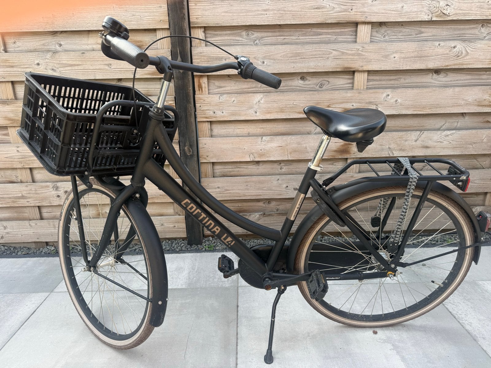 Cortina U4 Original 26 inch meisjes fiets - Matzwart, Fietsen en Brommers, Velgrem, Minder dan 47 cm, Ophalen, Overige merken