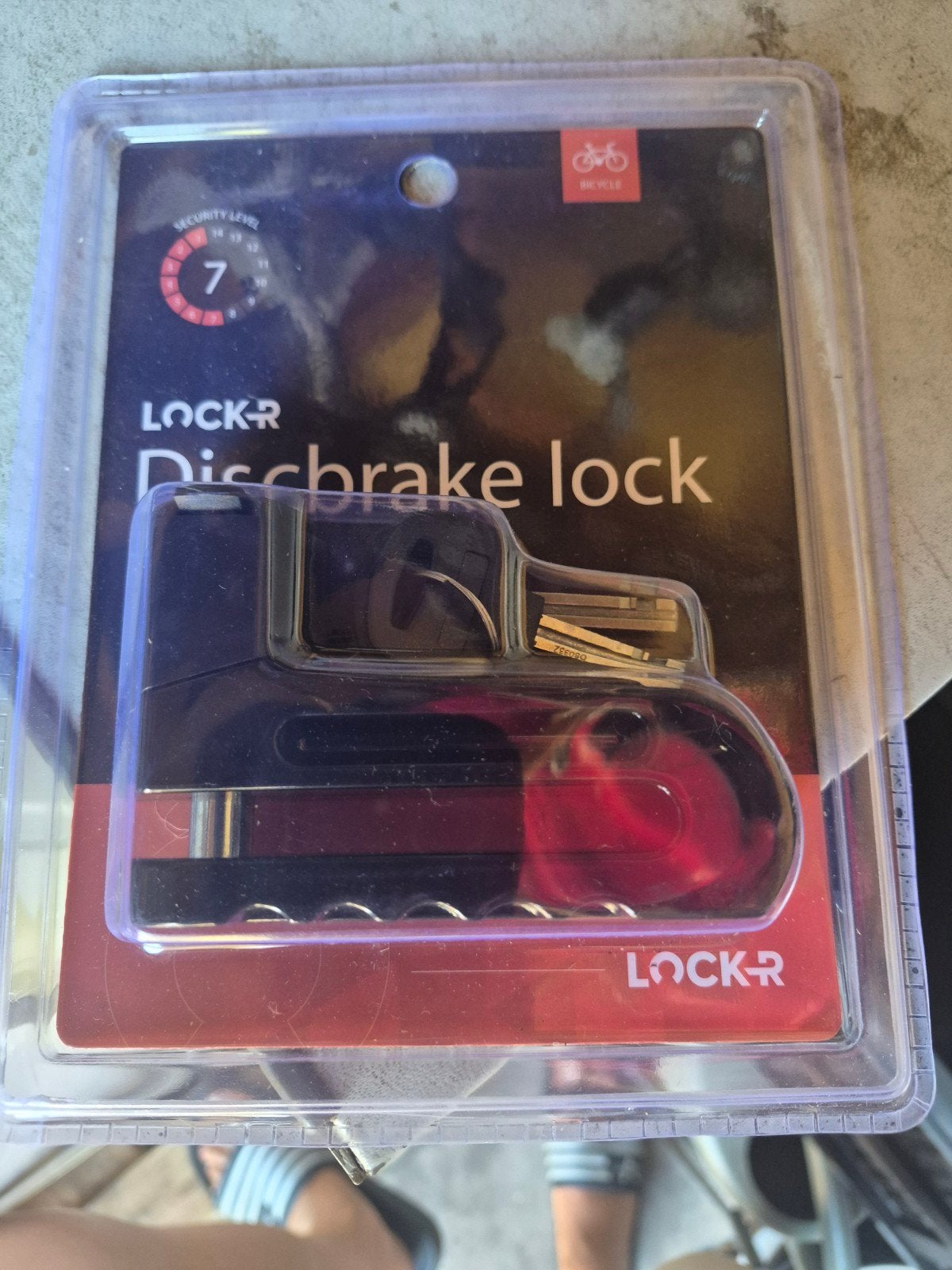 Nieuw LOCK-R schijfremslot voor fiets of scooter, Fietsen en Brommers, Ophalen of Verzenden