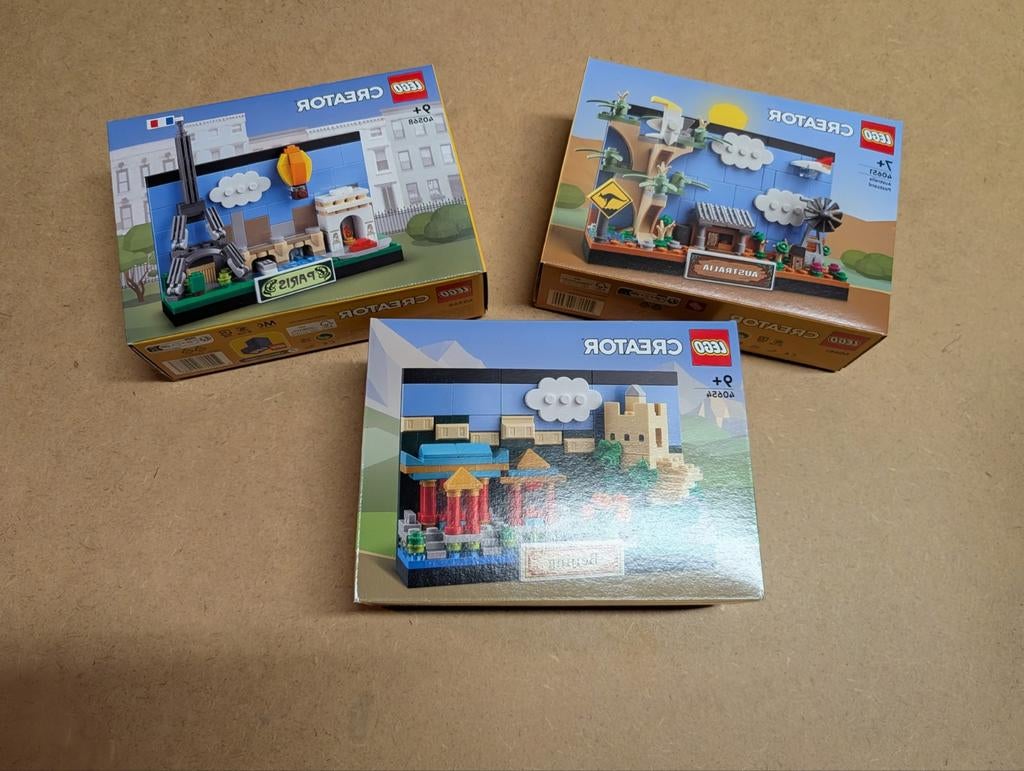 Lego postcards 40651, 40654, 40568., Ophalen of Verzenden, Meer dan 50 stukjes, Nieuw, 6 jaar of ouder