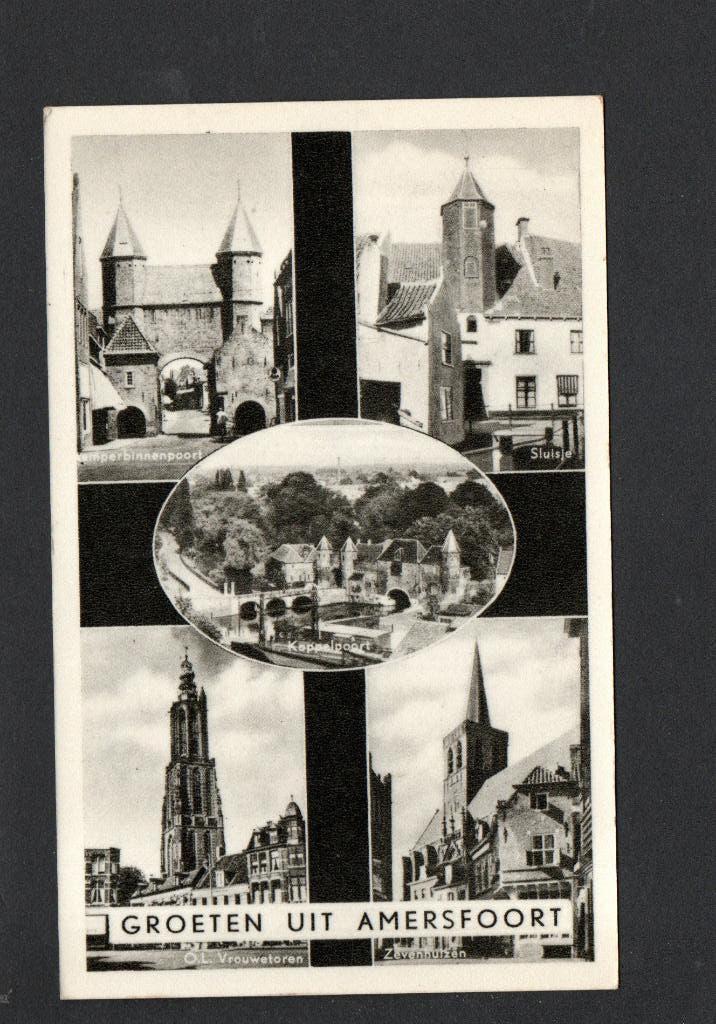 Amersfoort, 1957. 5 luik., Ophalen of Verzenden, 1940 tot 1960, Gelopen, Utrecht