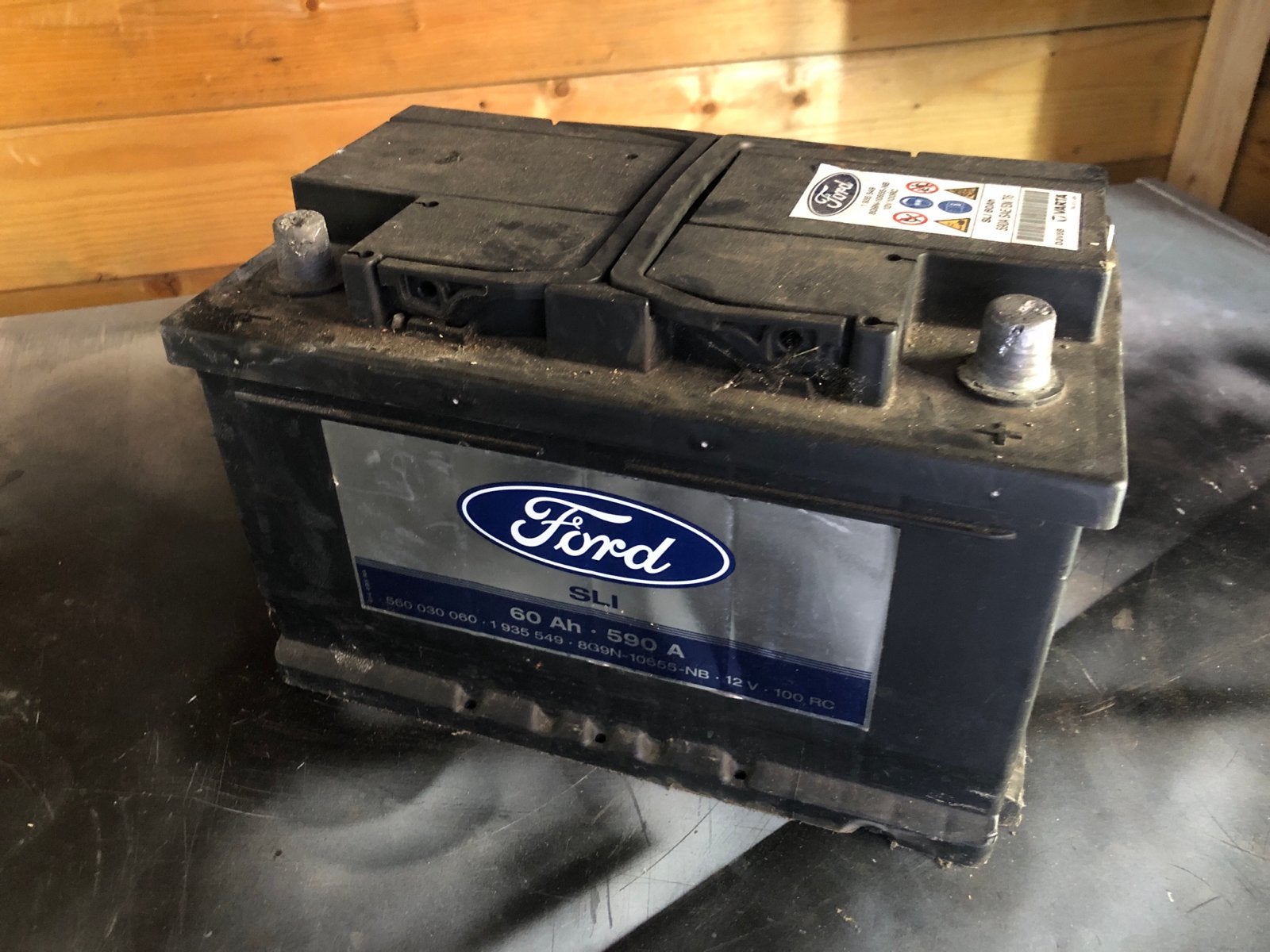 Ford Varta Accu 12V 60Ah 590A - In goede staat!, Ophalen of Verzenden, Gebruikt, Ford