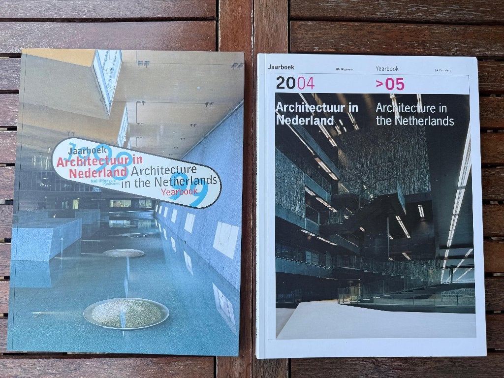 Jaarboeken Architectuur in Nederland 1998-1999 en 2004-2005, Boeken, Gelezen, Ophalen of Verzenden, Meerdere auteurs, Architectuur algemeen