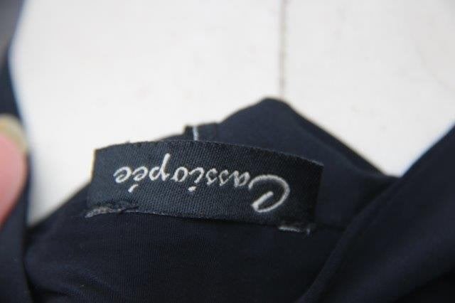 Jasje/ blouse zwart Cassiopee mt L travelstof Vaste prijs AA, Kleding | Dames, Zwart, Maat 42/44 (L), Cassiopee, Ophalen of Verzenden
