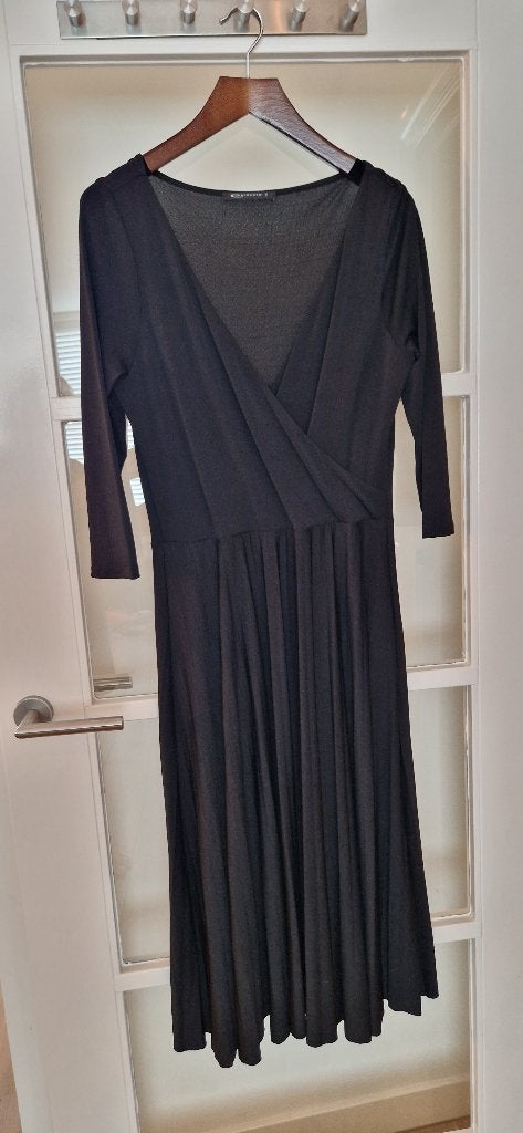 Zwarte Expresso jurk M, Maat 38/40 (M), Expresso, Zwart, Ophalen of Verzenden