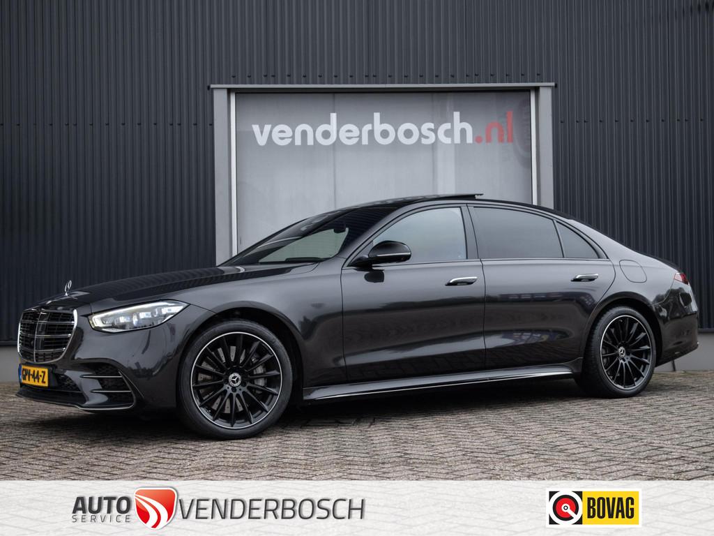 Mercedes-Benz S-klasse 580e 4MATIC Lang AMG Line 510pk | Pan, Stof, Gebruikt, 510 pk, Bedrijf