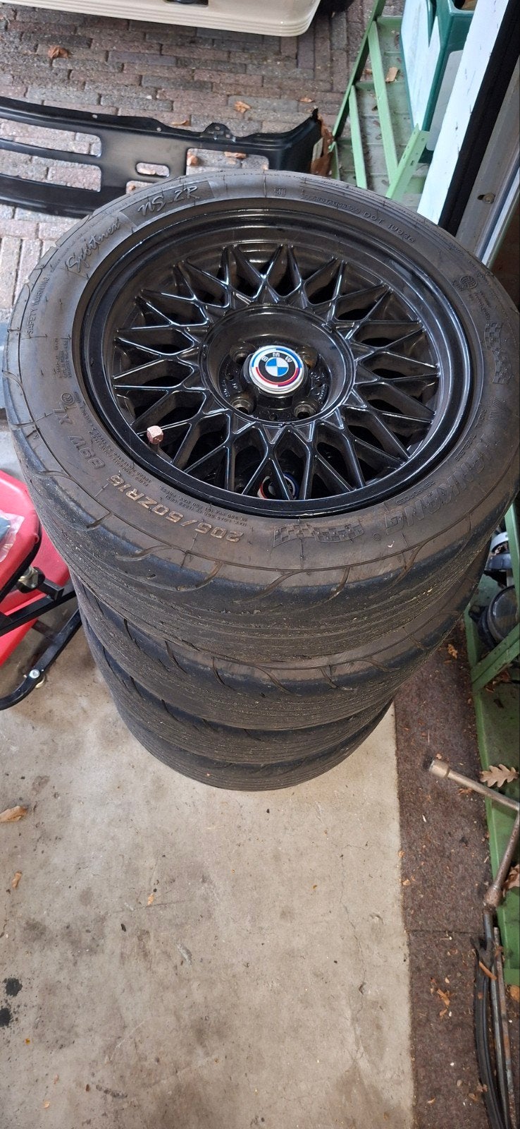 bmw e30 kruisspaak bbs 15 inch, Ophalen