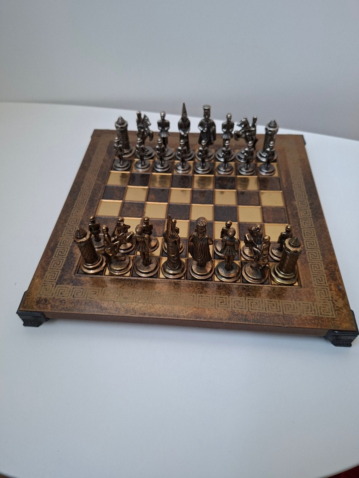 Italfama Camelot Schaakspel - Nikkel & Messing, Een of twee spelers, Ophalen of Verzenden, Zo goed als nieuw, Italfama