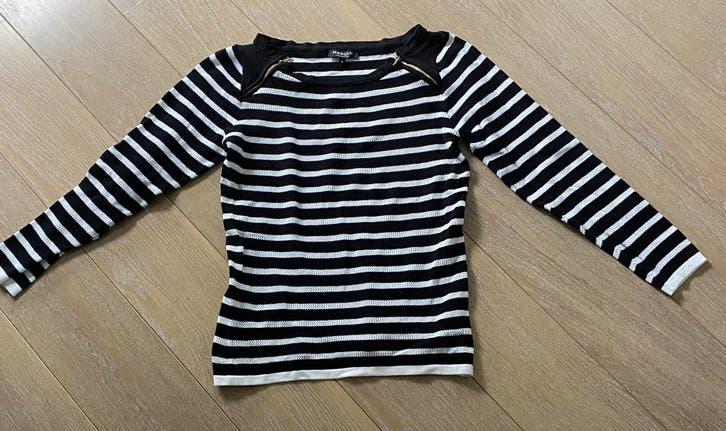 Morgan trui zwart en wit (streep), maat L, nieuw, Overige kleuren, Maat 42/44 (L), Nieuw, Morgan