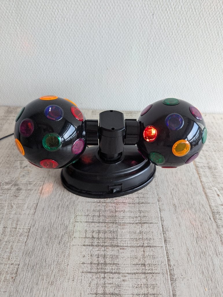 Dubbele feestlamp met gekleurde lenzen (Ruilen), Ophalen of Verzenden, Zo goed als nieuw, Versiering, Overige