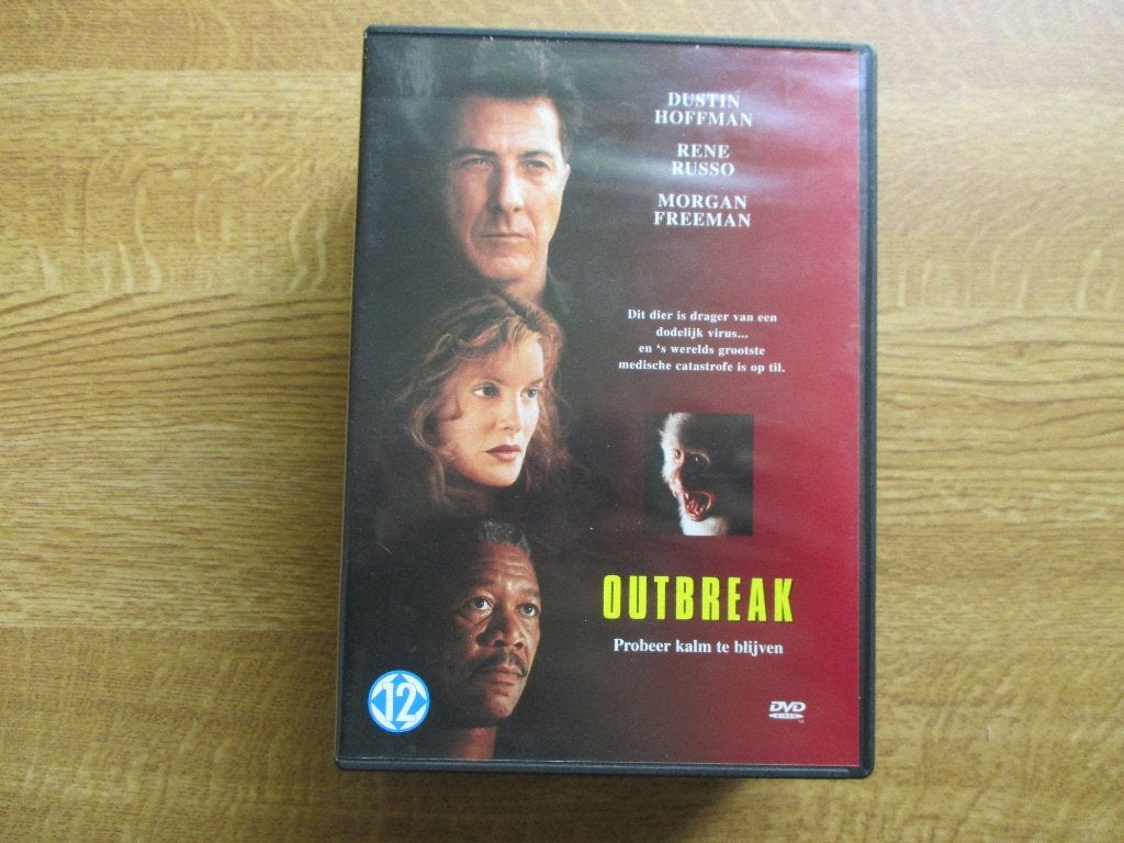 dustin hoffman-rene russo: outbreak (2), Alle leeftijden, Ophalen of Verzenden, Zo goed als nieuw, Detective en Krimi