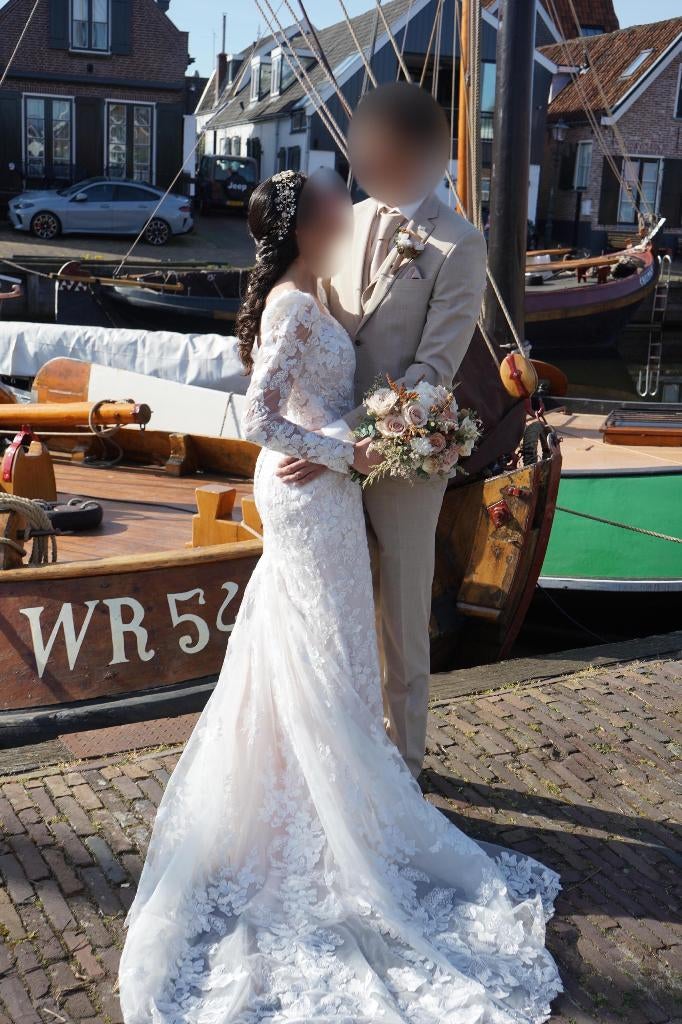 Trouwjurk Sottero and Midgley, Ophalen, Zo goed als nieuw, Wit, Trouwjurk
