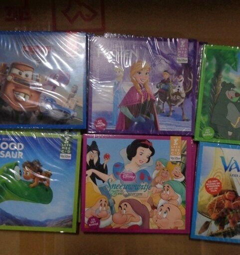 PARTIJ LEES MEE BOEK MET CD DISNEY ASSORTI, ., Nieuw, Ophalen of Verzenden, .