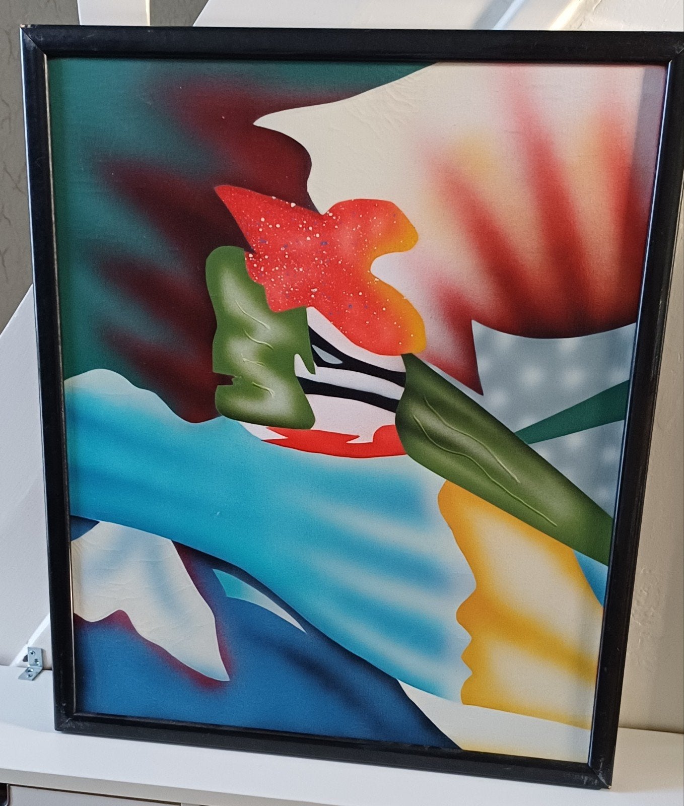 Abstract childerij op doek (B. Williams), Ophalen