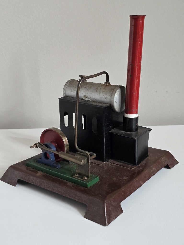 Antieke zelfbouw modelstoommachine live steam, Antiek en Kunst, Antiek | Speelgoed, Ophalen of Verzenden