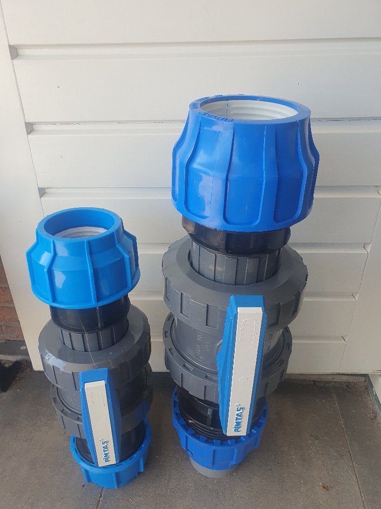 Pimtas pvc kogelkranen 90 mm 110 mm, Ophalen of Verzenden, Nieuw