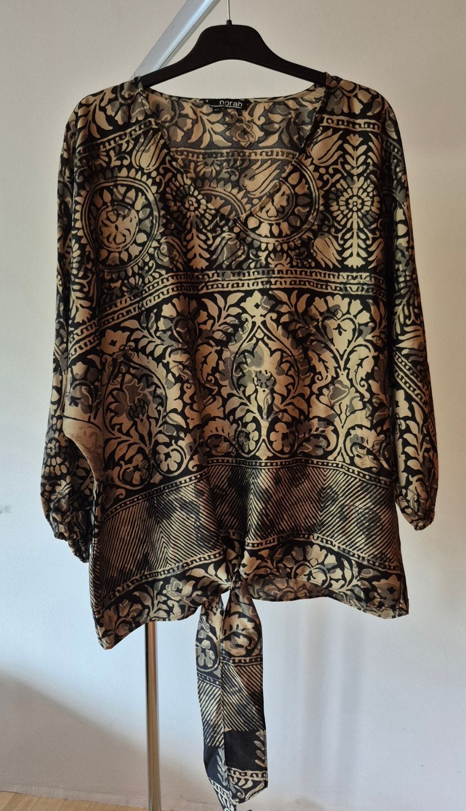 Blouse met glans maat 40, Norah, Verzenden, Nieuw, Zwart