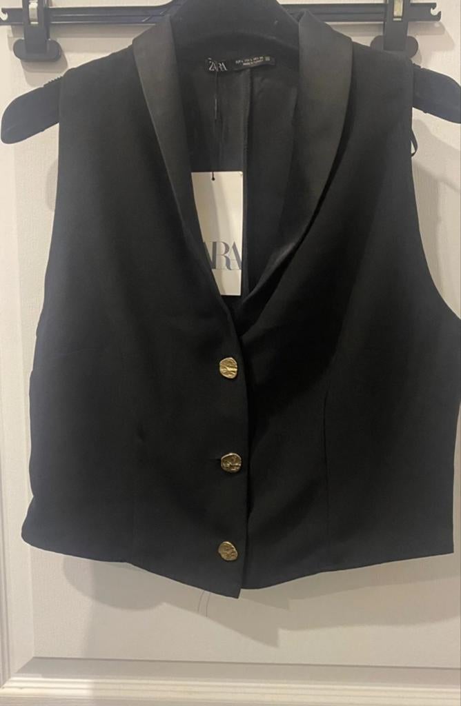 Zara gilet M, Ophalen of Verzenden, Zo goed als nieuw, Maat 38/40 (M), Zwart