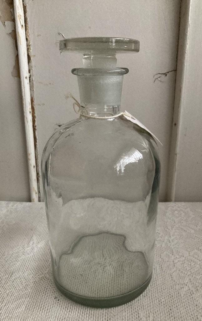 Brocante glazen laboratoriumfles - laboratorium fles, ---, Ophalen of Verzenden, ---, Glas