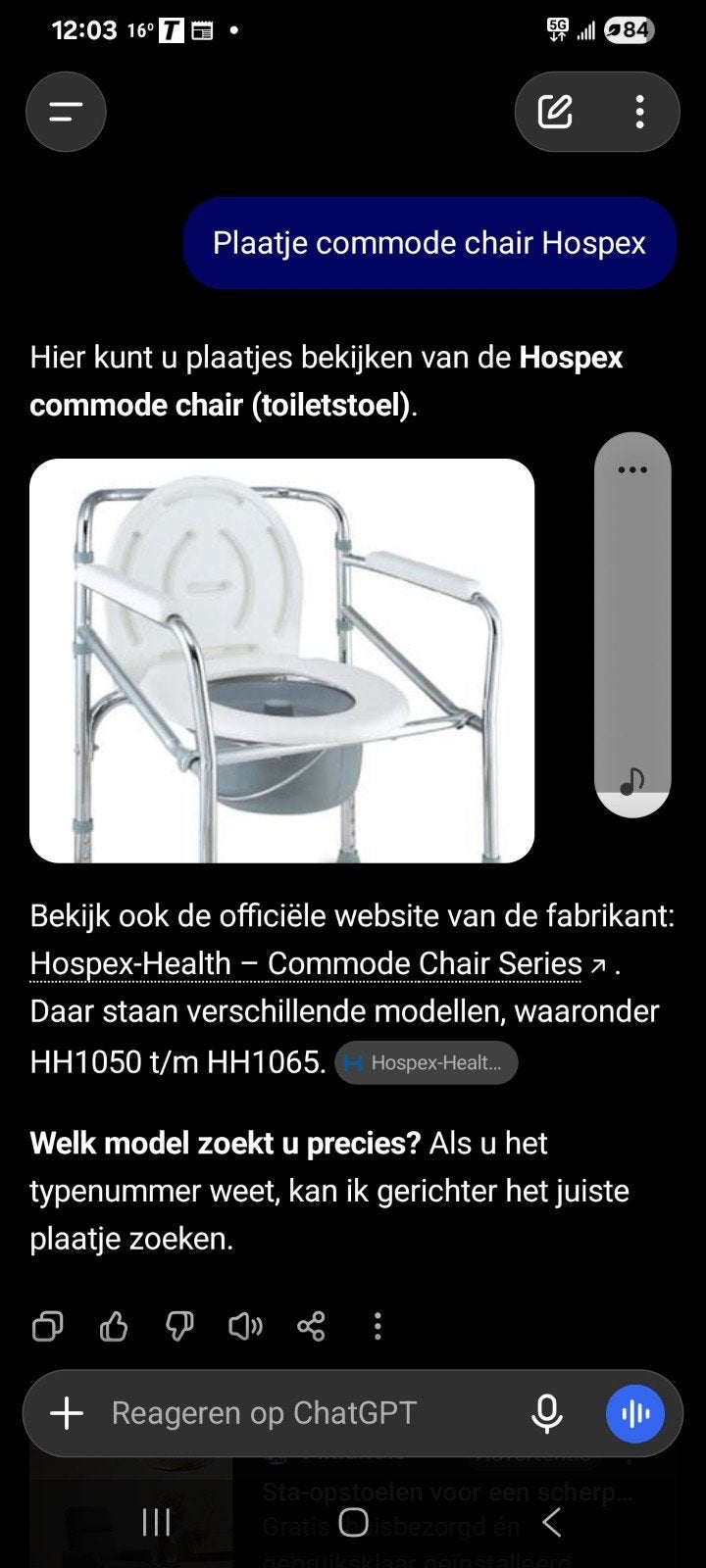 Toiletstoel in ongeopende doos. Splinternieuw dus, Ophalen of Verzenden, Nieuw