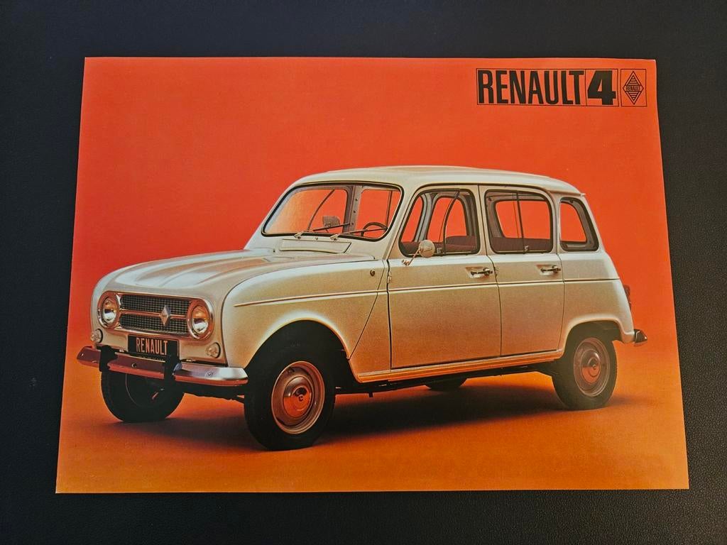 Leaflet Renault 4, Ophalen of Verzenden, Zo goed als nieuw, Renault