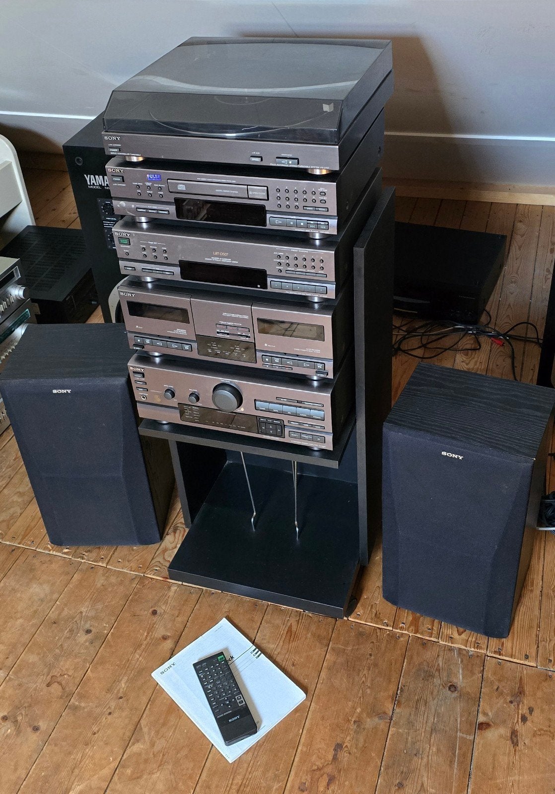 Sony Hifi Set met Platenspeler, CD, Cassette,Tuner en Speake, Ophalen