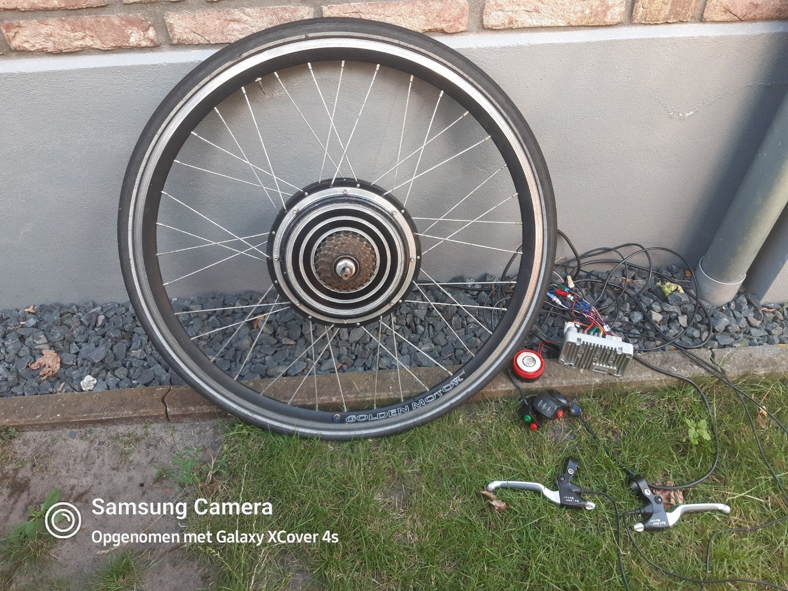 Golden Motor E-bike ombouwset met wiel en onderdelen, Gebruikt, Elektrische fiets, Ophalen of Verzenden, Motor