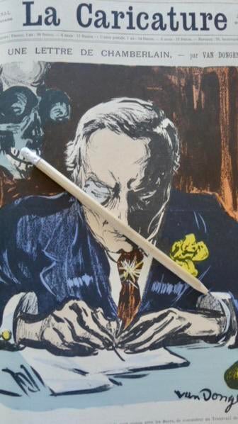 Kees van Dongen, ‘La Caricature’ Uiterst!! zeldzaam object., Ophalen of Verzenden